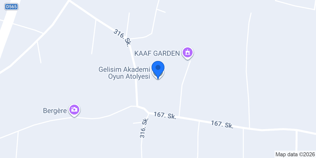 Gelisim Akademi Oyun Atolyesi konumu