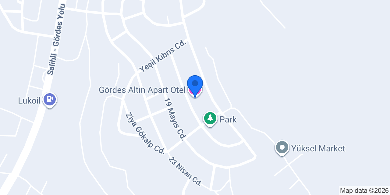 Gördes Altın Apart Otel konumu