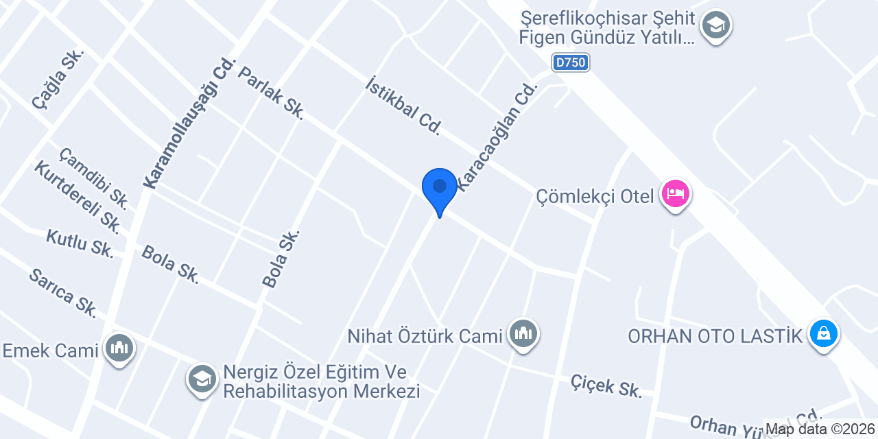 Emek İlkokulu konumu
