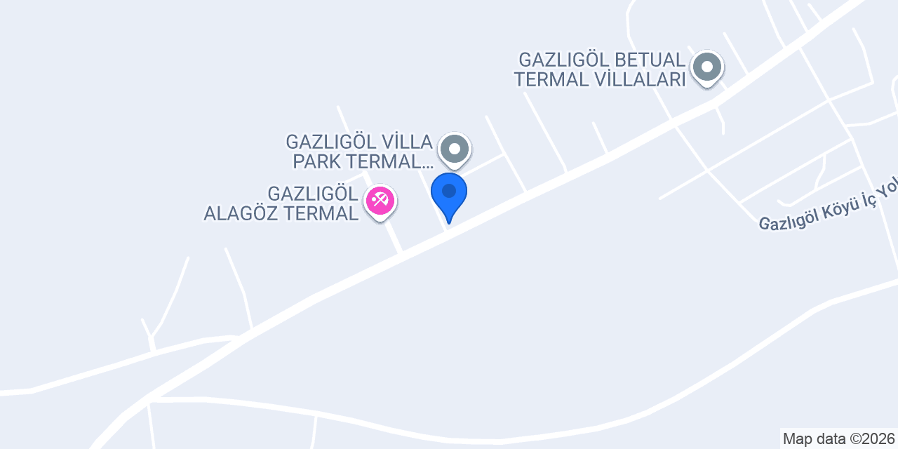 Gazlıgöl Derici Termal konumu