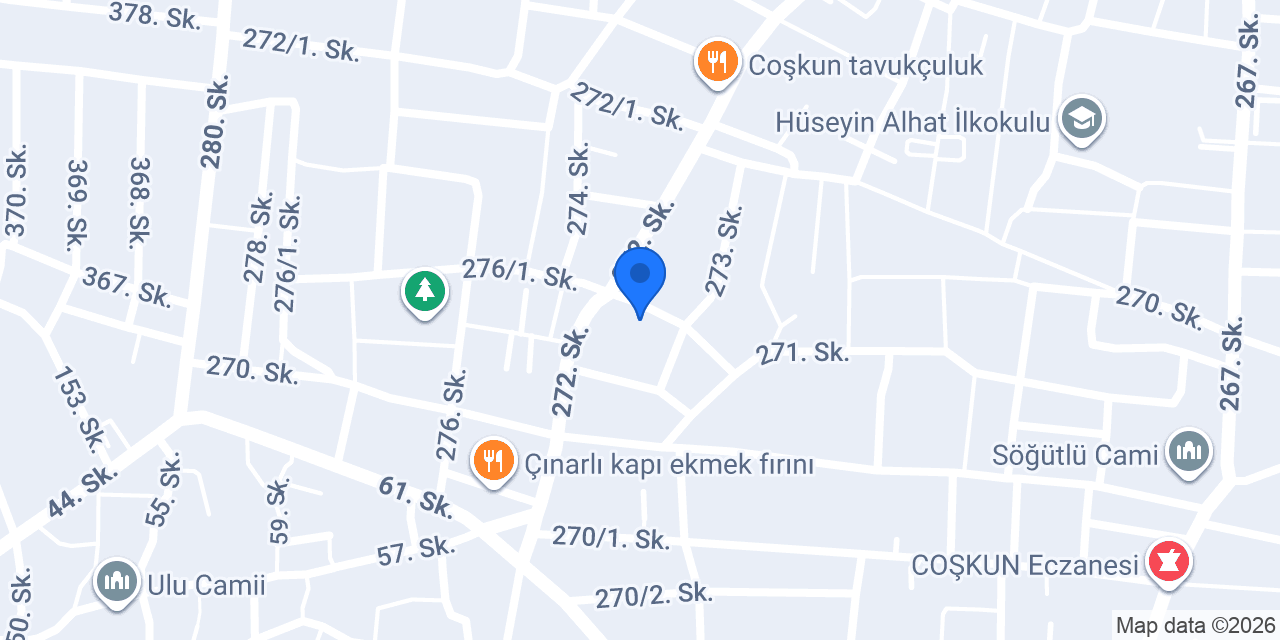 Zübeyde Hanım İlkokulu konumu