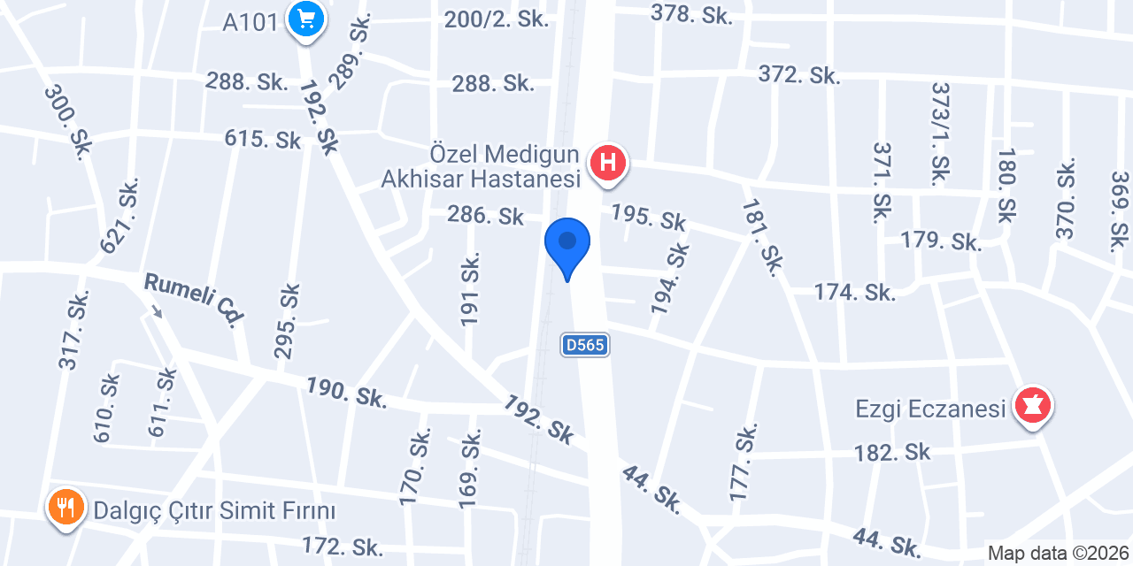 Aras Kargo Akhisar Şubesi konumu