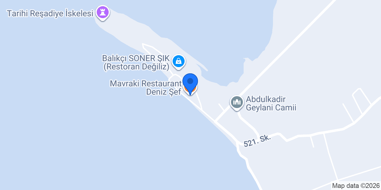 Mavraki Restaurant Deniz Şef konumu