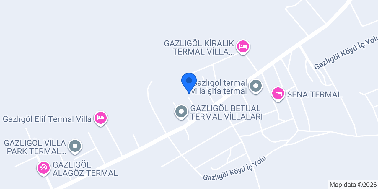 GAZLIGÖL KİRALIK TERMAL VİLLA ASYA TERMAL konumu