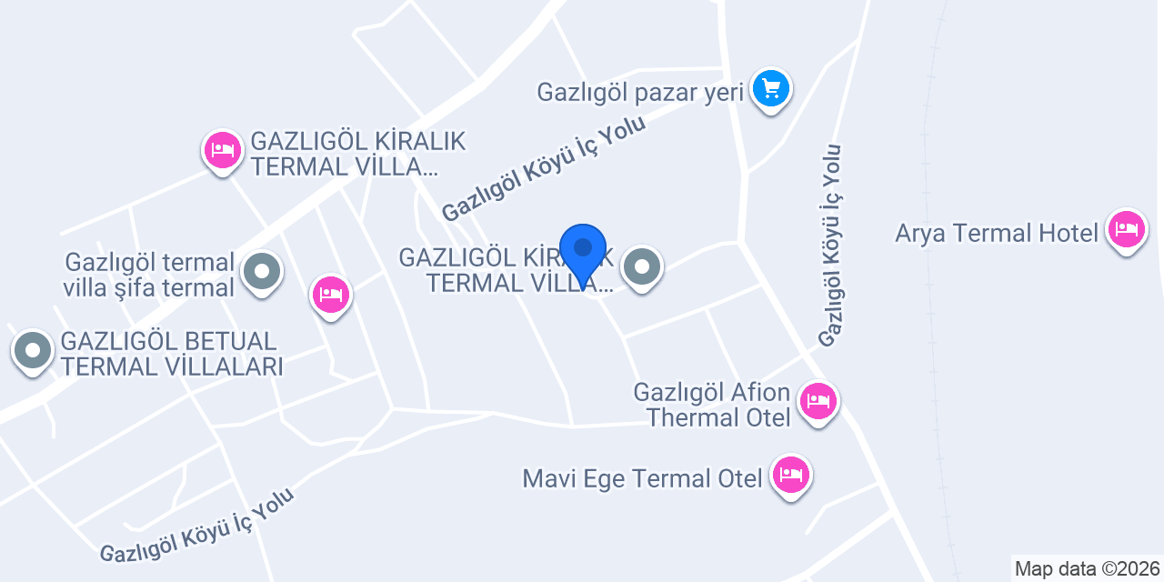 Esra Termal Vilları konumu