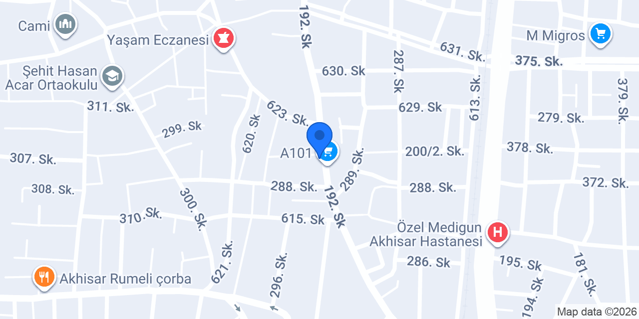 AKHİSAR AKTİF OSGB konumu