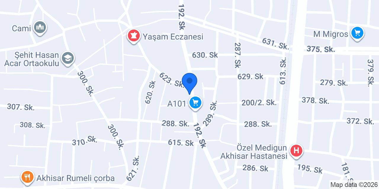 Akhisar Özdemir Kömür konumu
