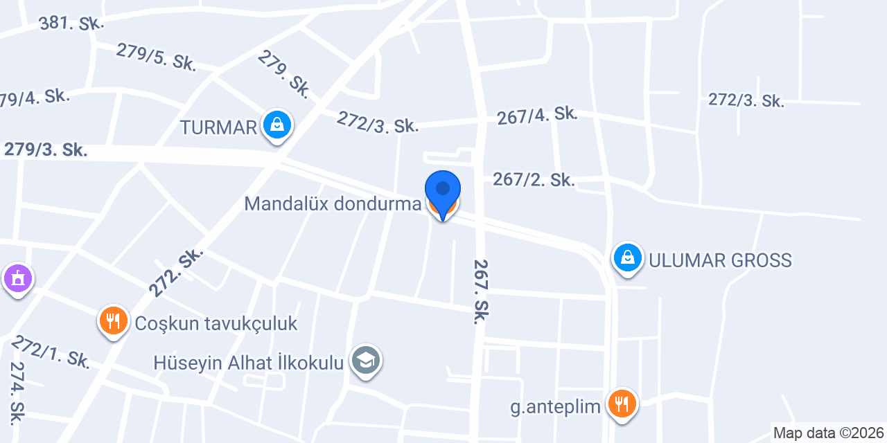 Mandalüx dondurma konumu