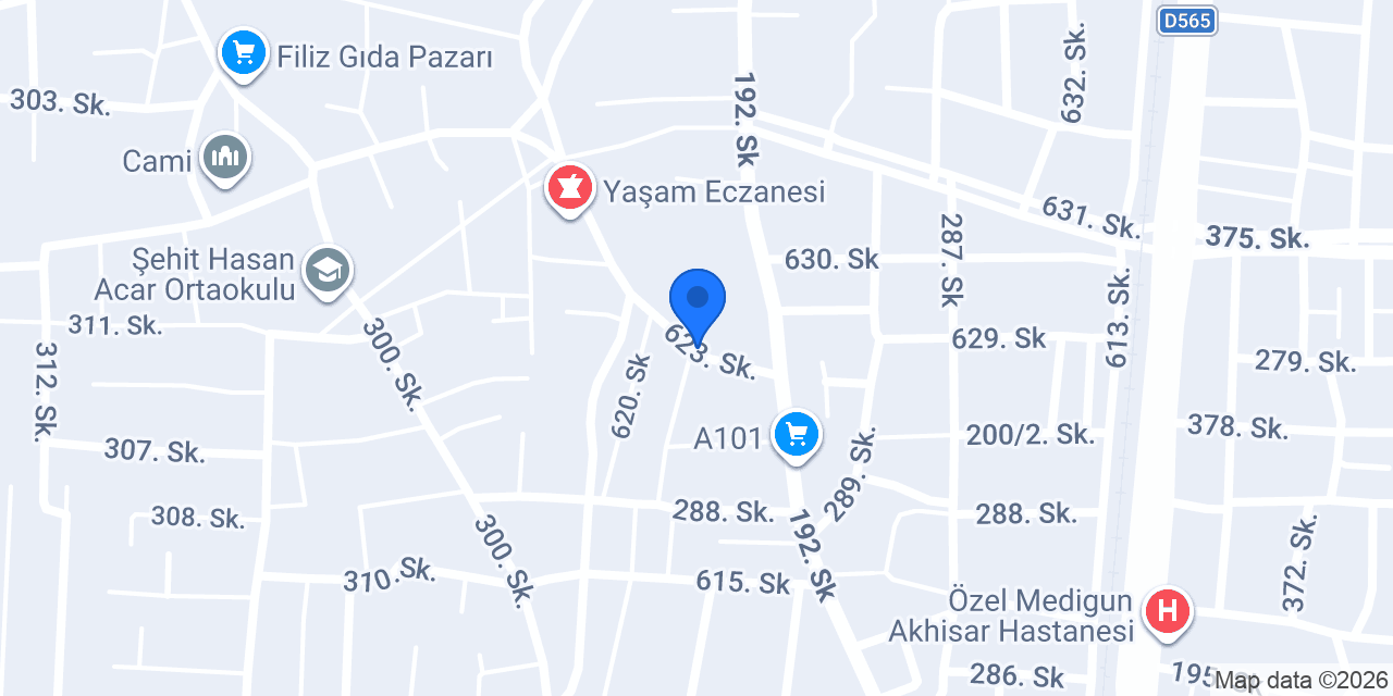 AKHİSAR ÇİÇEKÇİLİK konumu