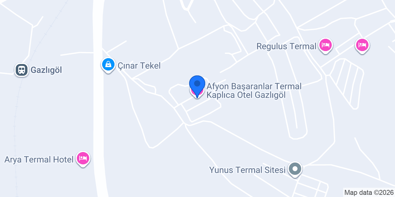 Afyon Başaranlar Termal Kaplıca Otel Gazlıgöl konumu