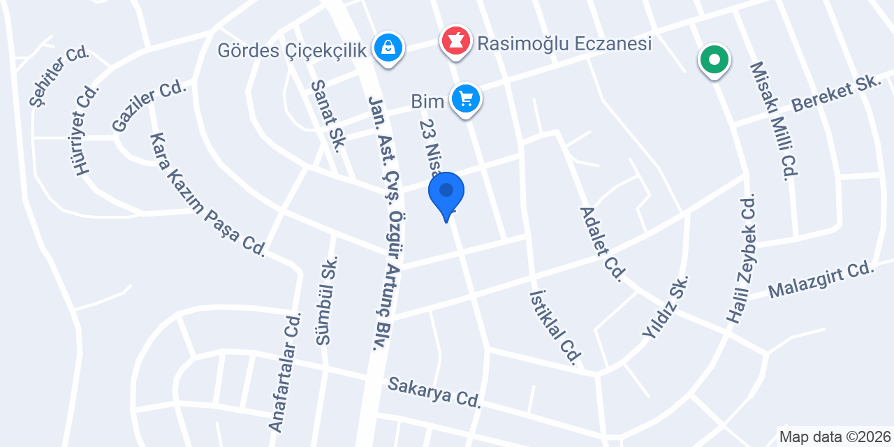 Gördes Öğretmenevi konumu
