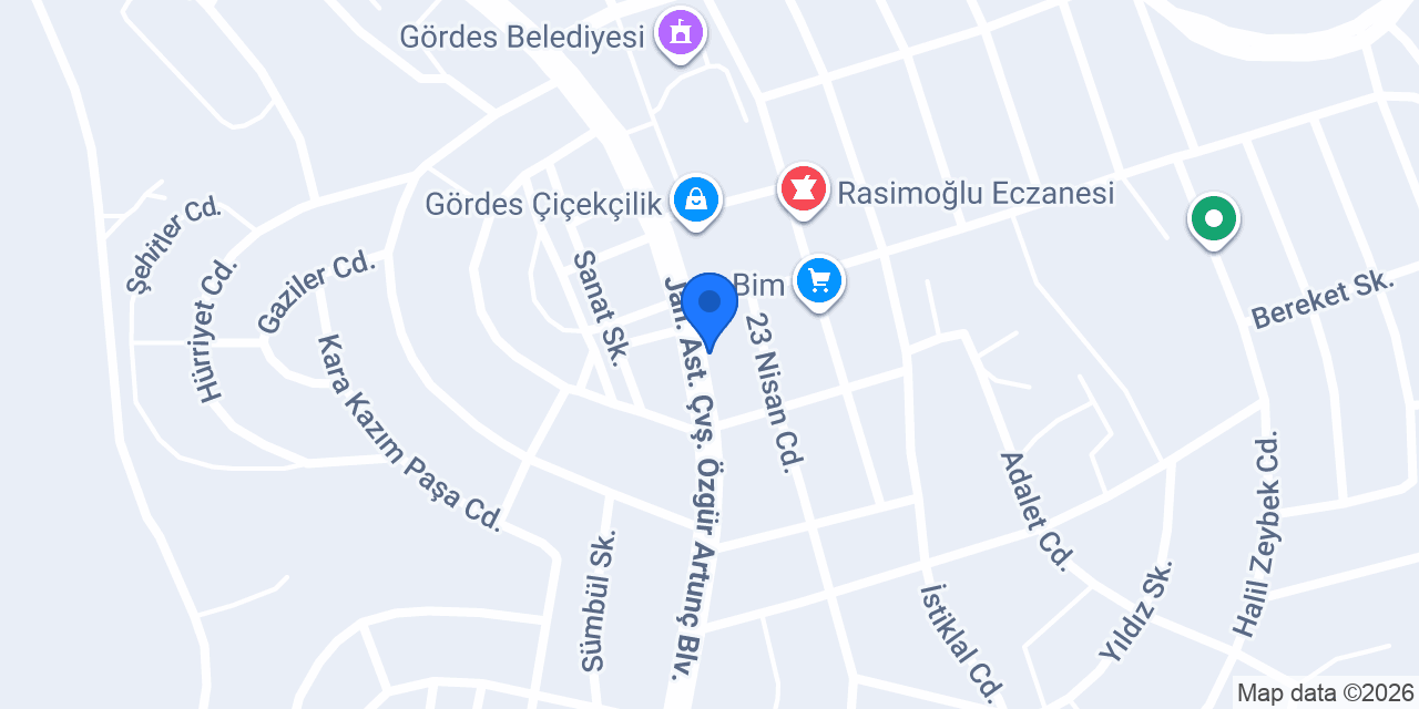 İnceler Mobilya konumu