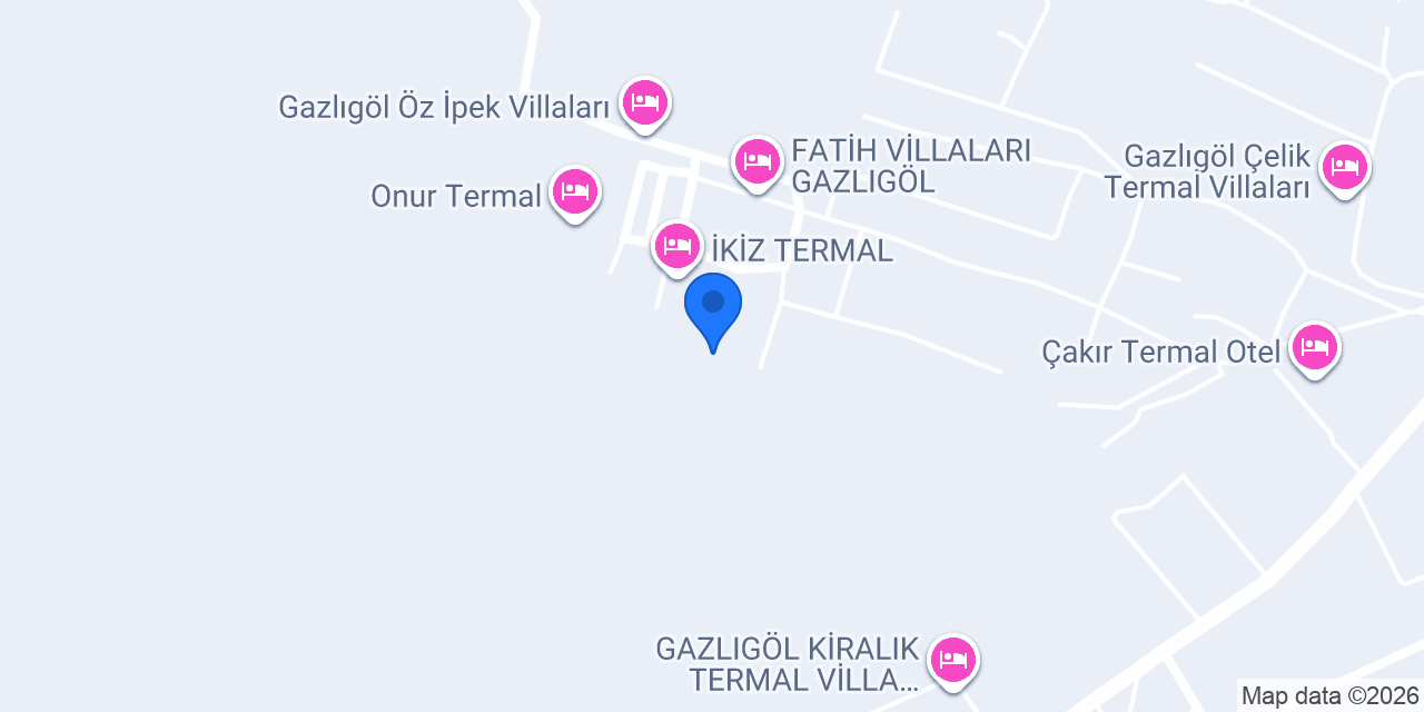 Duru Termal Villa konumu