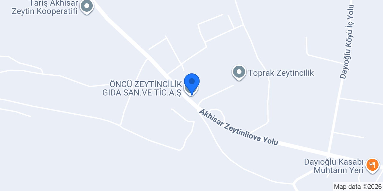ÖNCÜ ZEYTİNCİLİK GIDA SAN.VE TİC.A.Ş. konumu