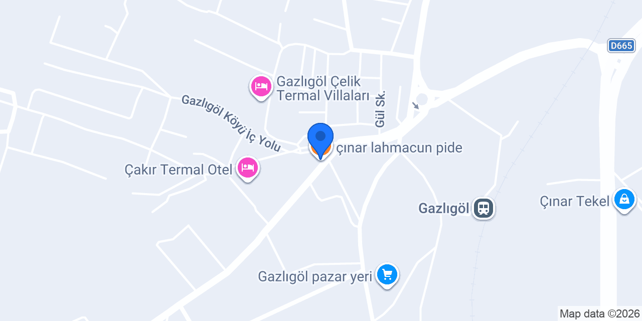 çınar lahmacun pide konumu