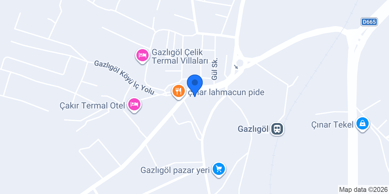 Pasaport Pizza Gazlıgöl konumu