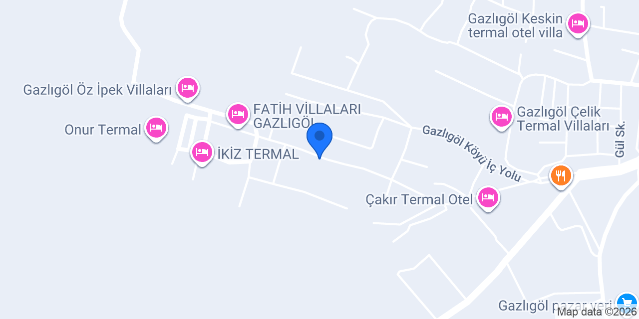 Beyzanur Termal konumu