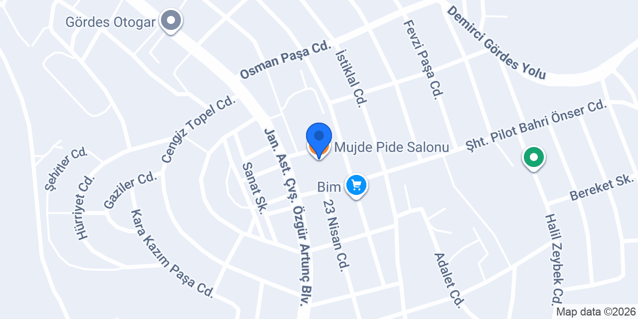 Mujde Pide Salonu konumu