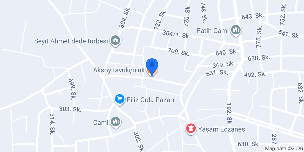 Aksoy tavukçuluk konumu