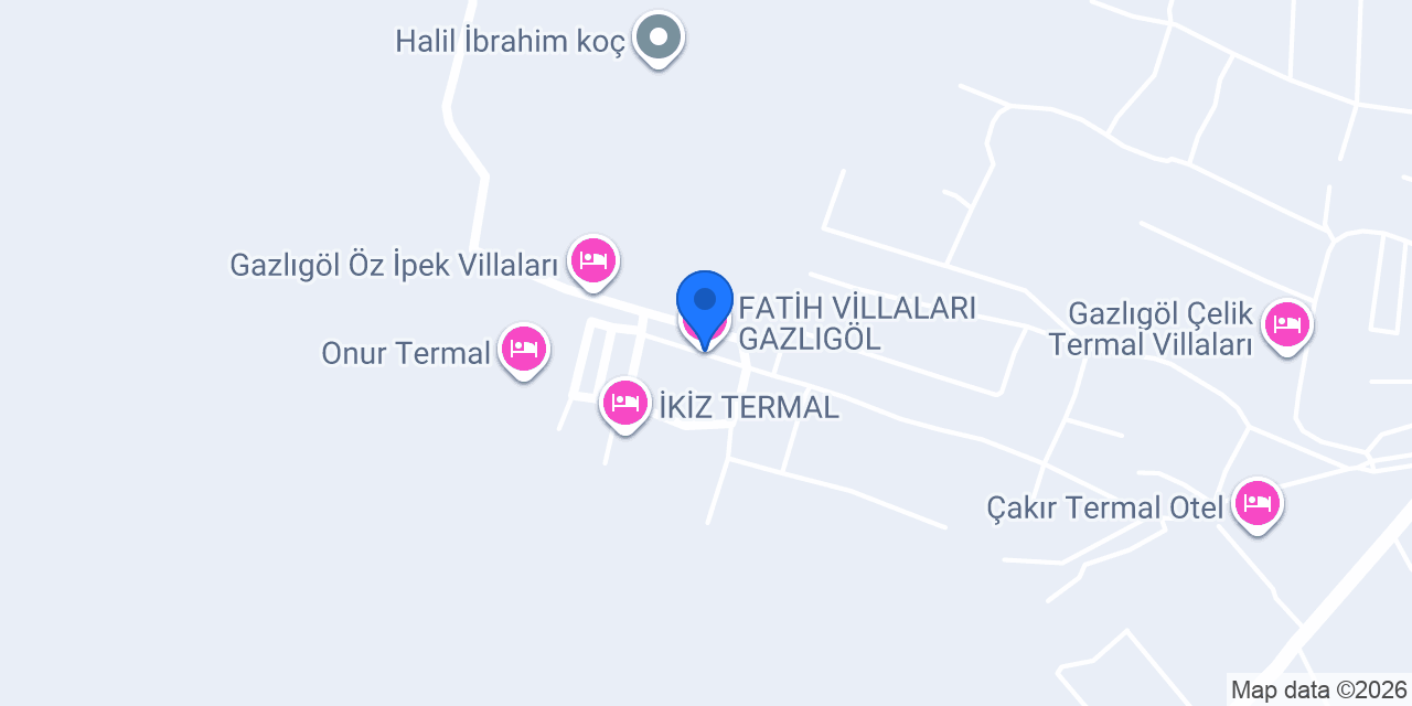 FATİH VİLLALARI GAZLIGÖL konumu