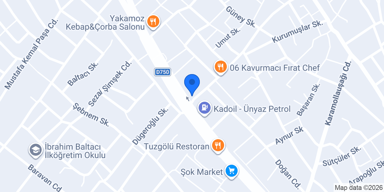 Demirel Tesisat konumu