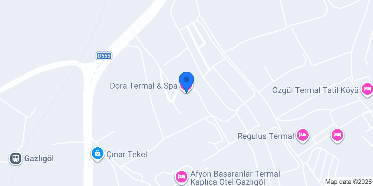 Dora Termal & Spa konumu