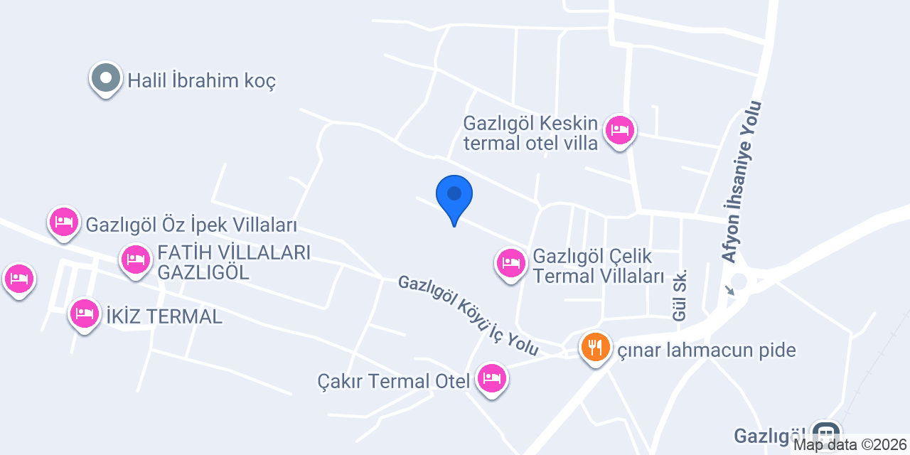 Çağrı Termal Villa konumu