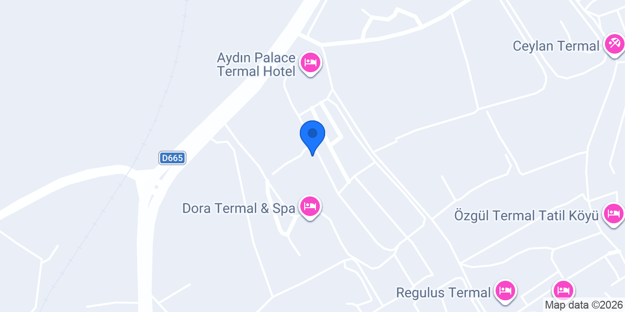 Aydın Palace Termal Suit konumu