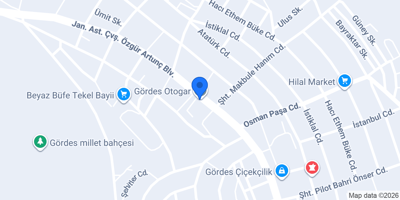 Gördes Seyahat konumu