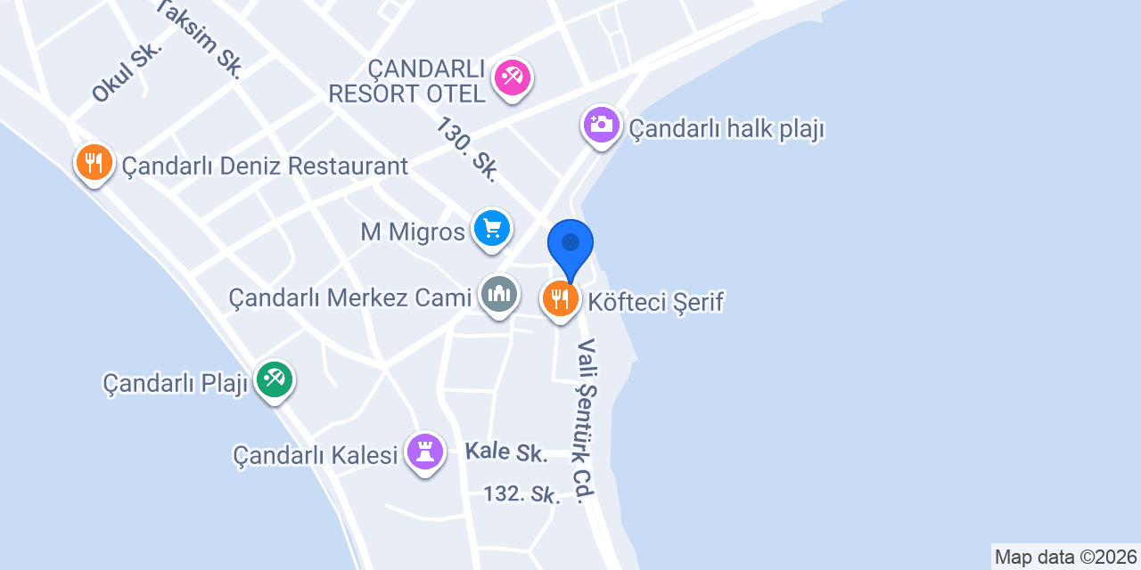 Çandarlı Taverna konumu