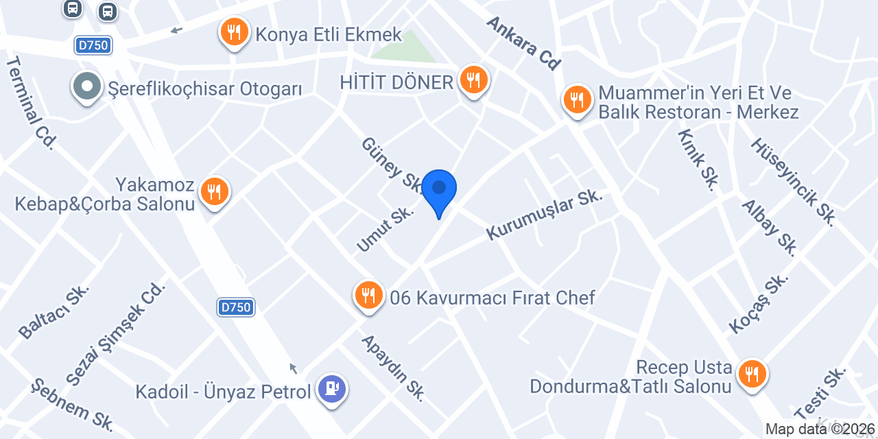 ŞerefliKoçhisar Çiçekçilik konumu
