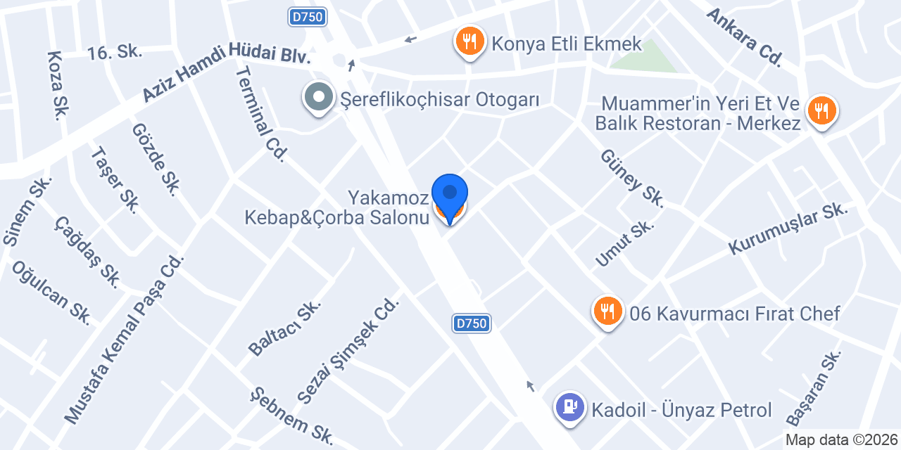 Yakamoz Kebap&Çorba Salonu konumu