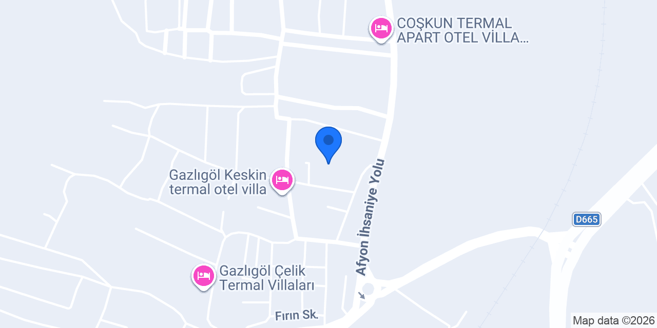 Gazlıgöl Umut Termal konumu