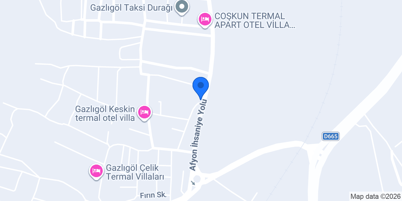 Özdemir Termal Otel konumu