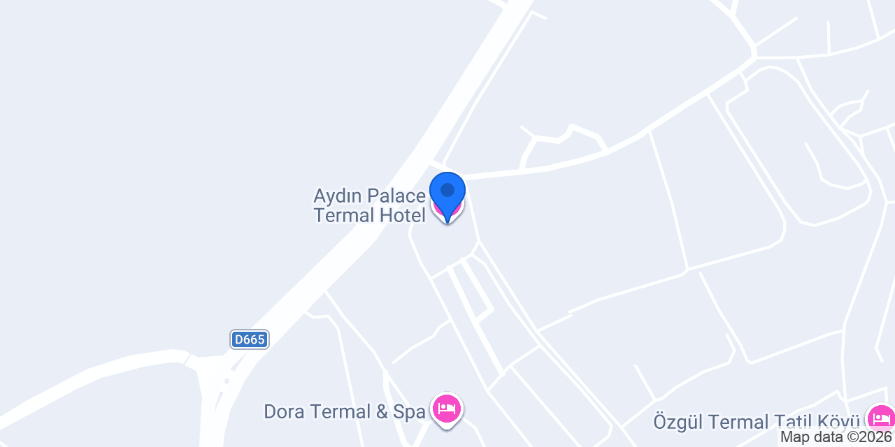 Aydın Palace Termal Hotel konumu