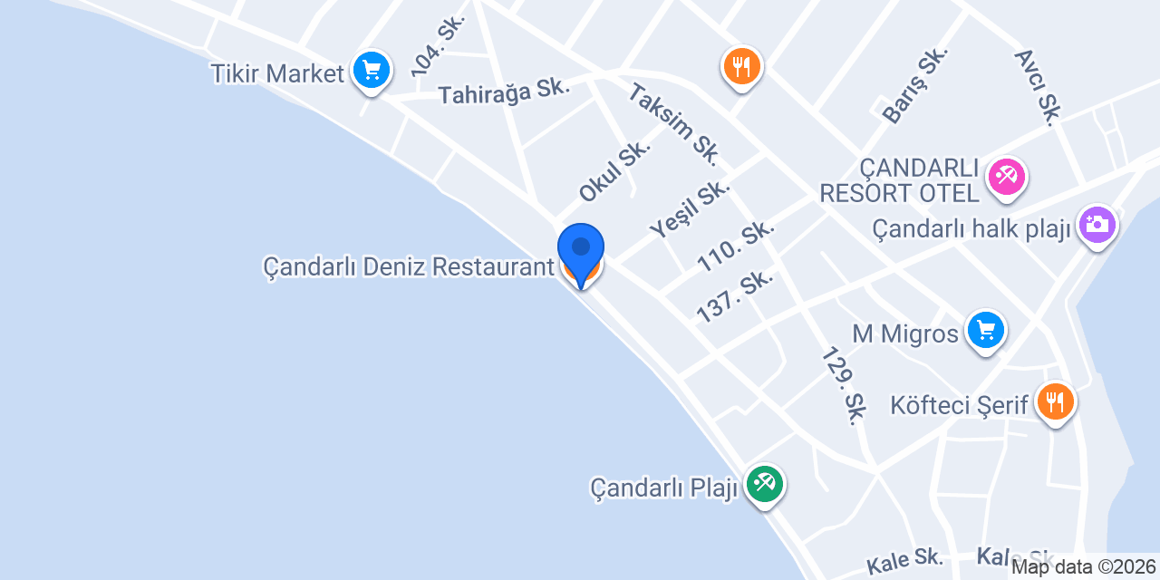 Çandarlı Deniz Restaurant konumu