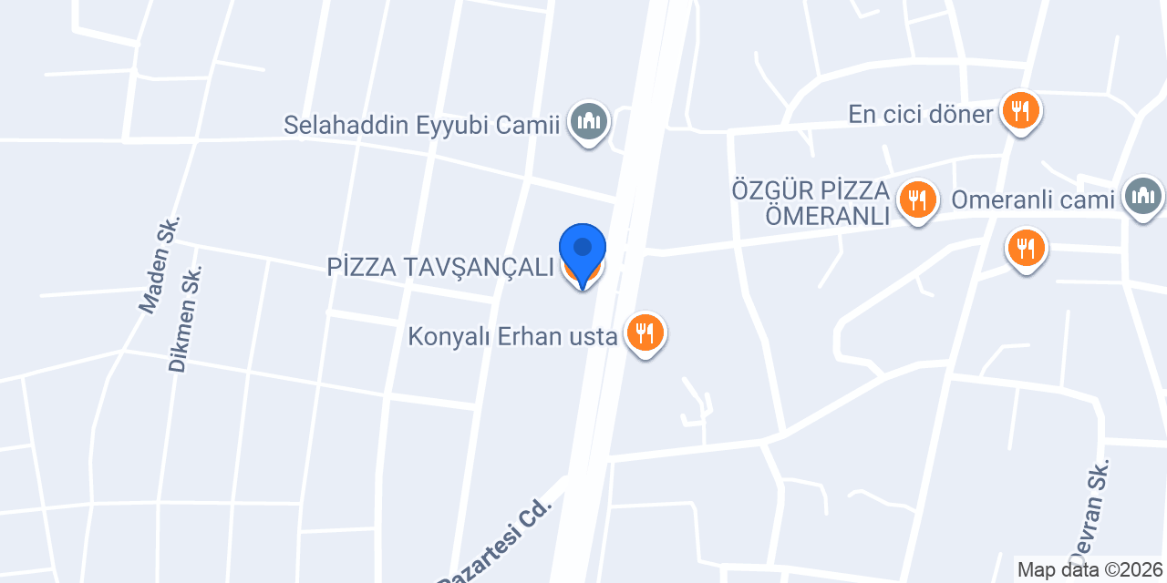PİZZA TAVŞANÇALI konumu