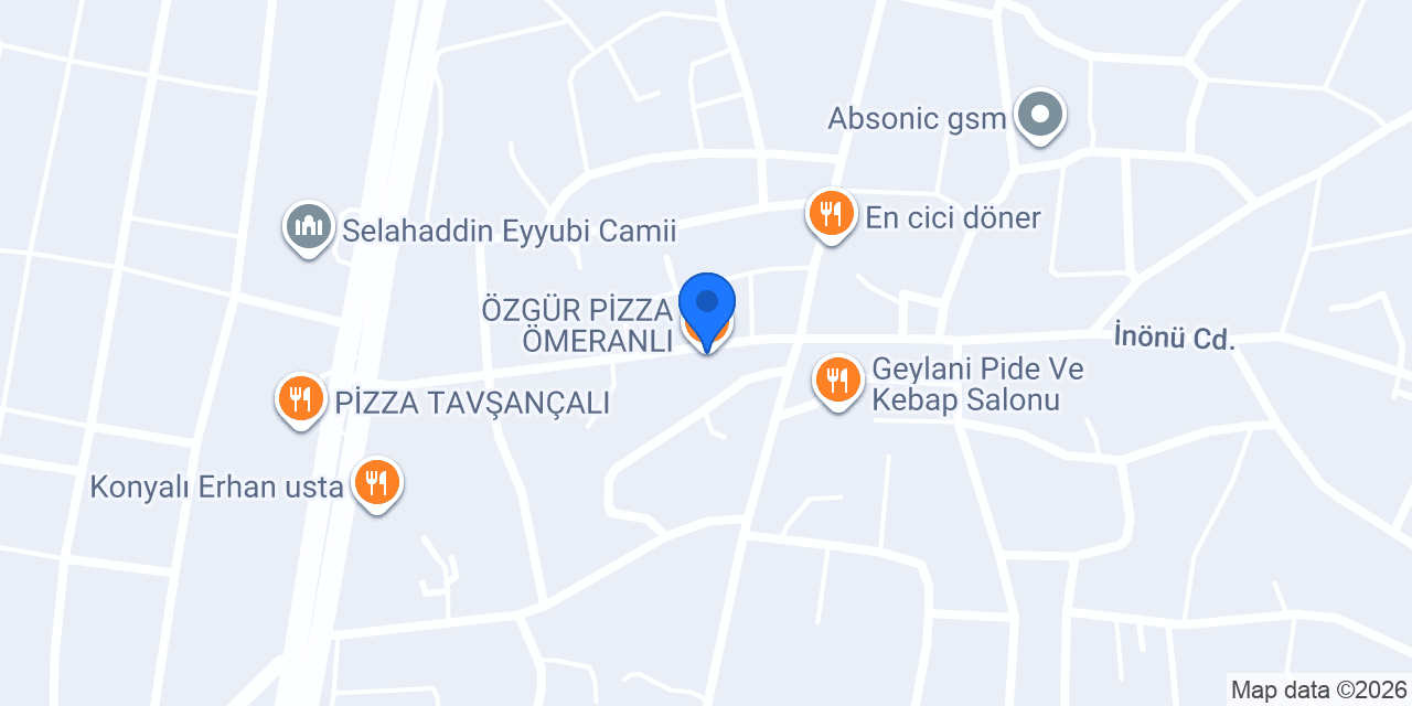 ÖZGÜR PİZZA ÖMERANLI konumu