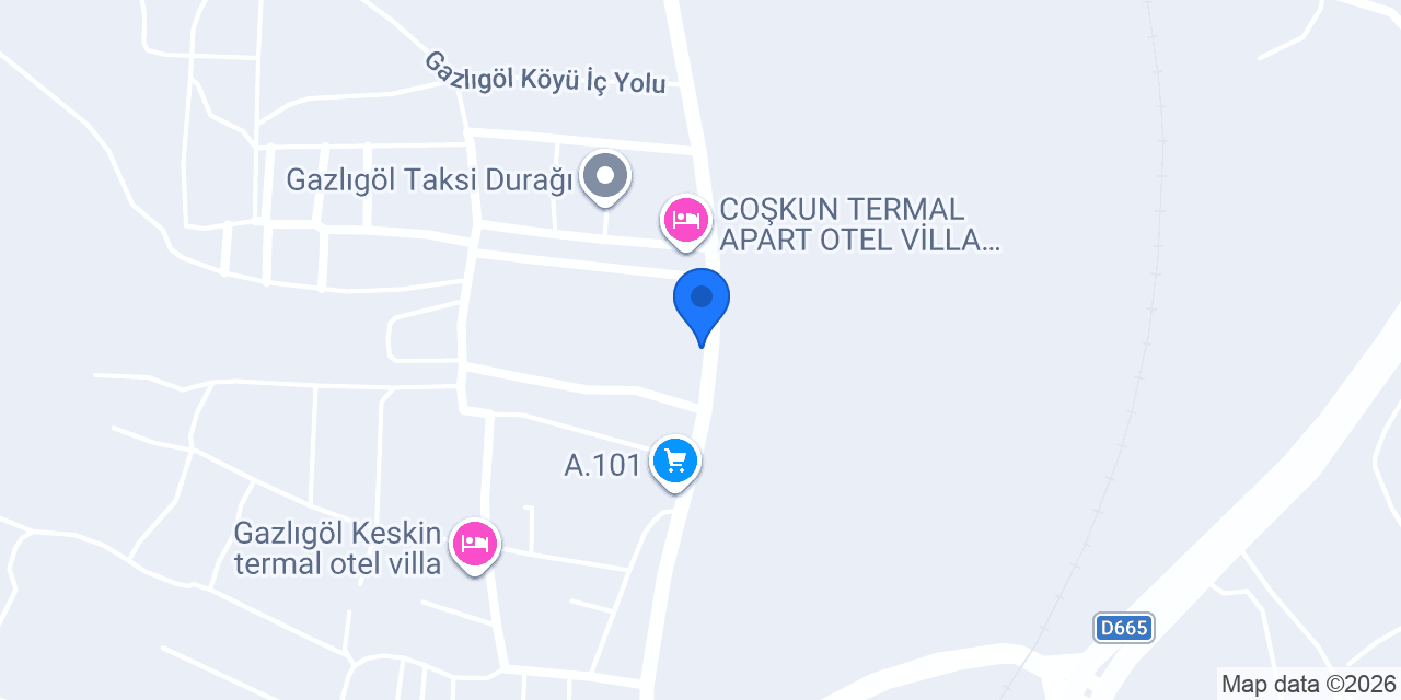 Özdemir termal 3 otel konumu