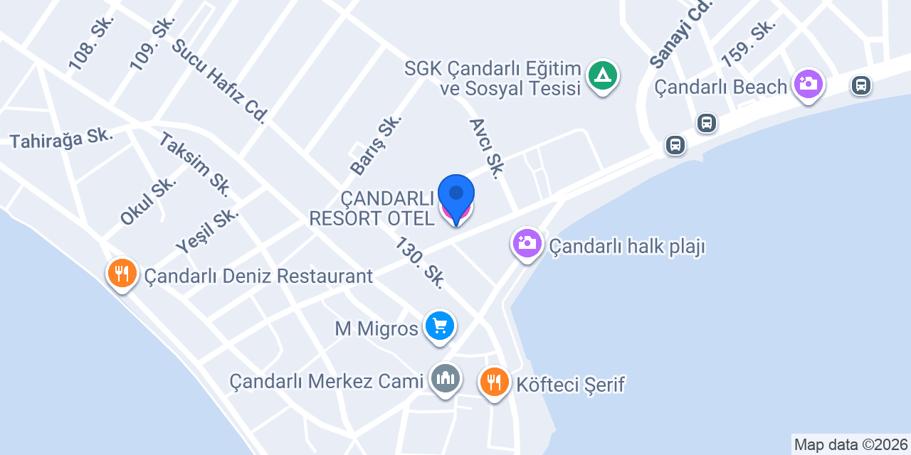 ÇANDARLI RESORT OTEL konumu