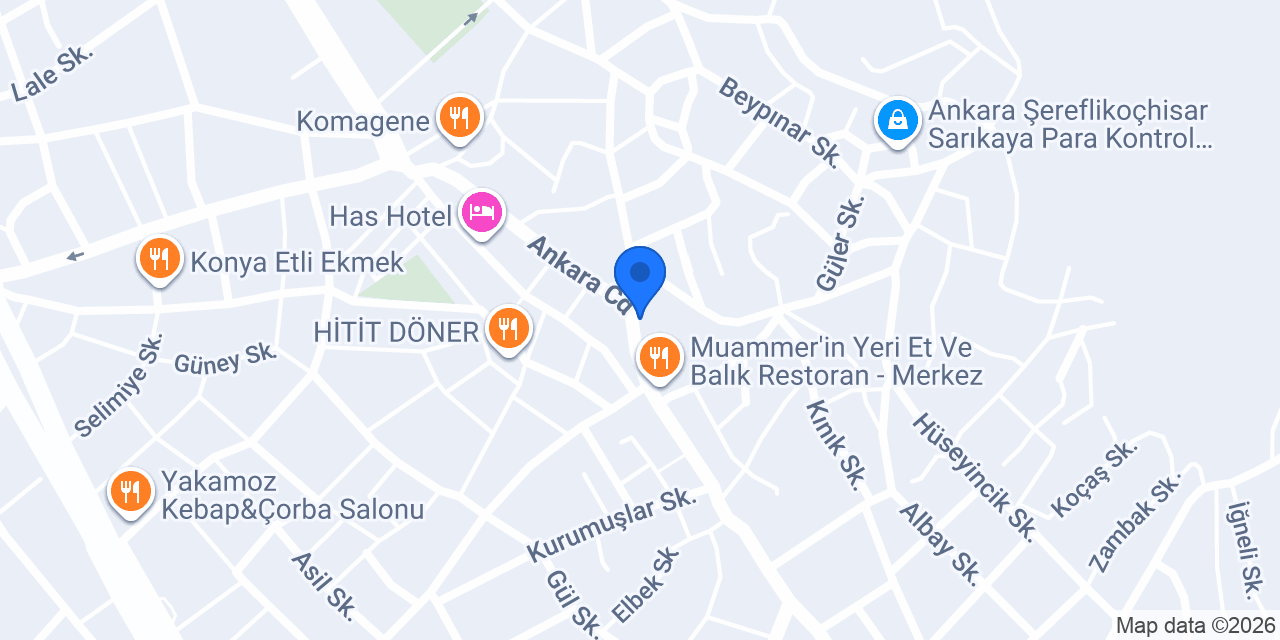 Simit Teknesi Şereflikoçhisar konumu