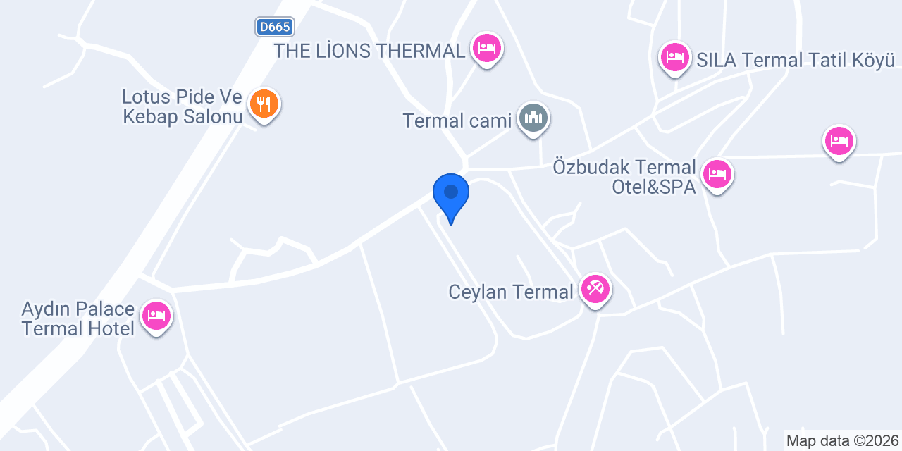 AKMAN TERMAL VİLLALAR konumu