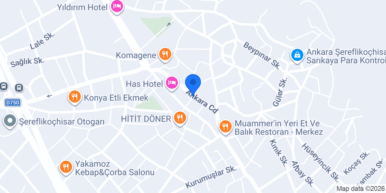 Papatya Şarküteri konumu