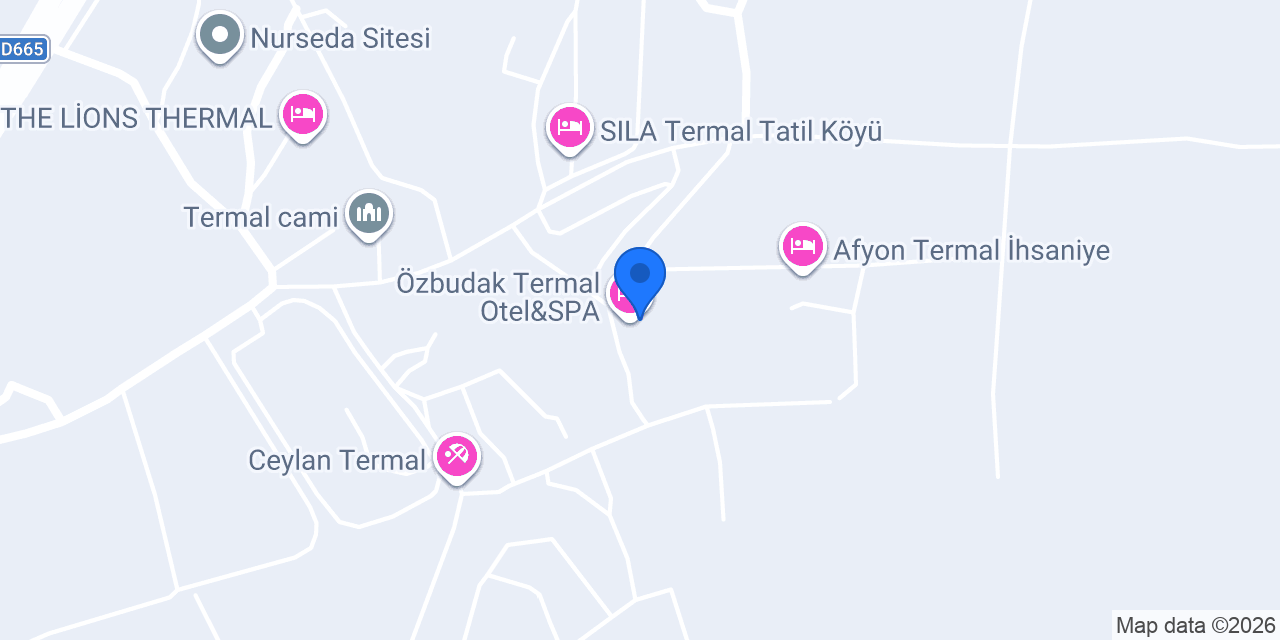 Özbudak Termal Otel&SPA konumu