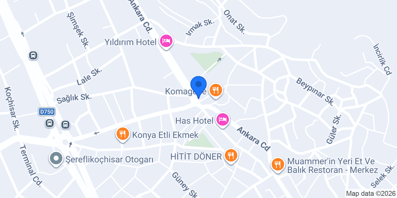 Şereflikoçhisar konumu