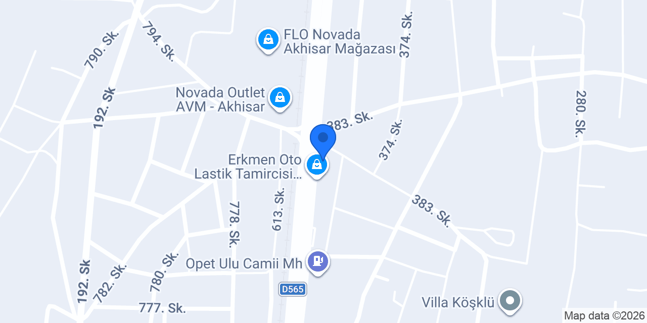 Emir oto egzoz konumu