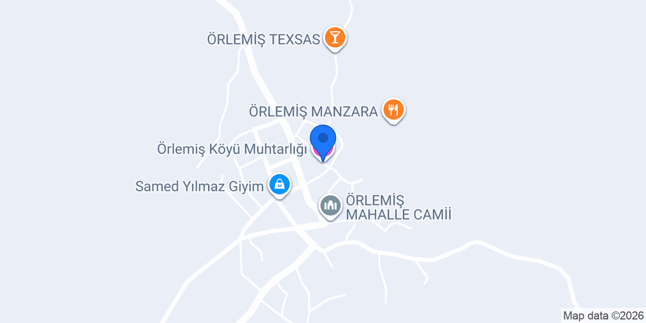 Örlemiş Köyü Muhtarlığı konumu