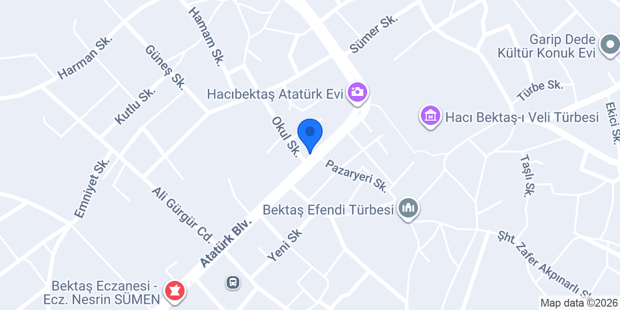Aşkım Aşkım Restaurant konumu