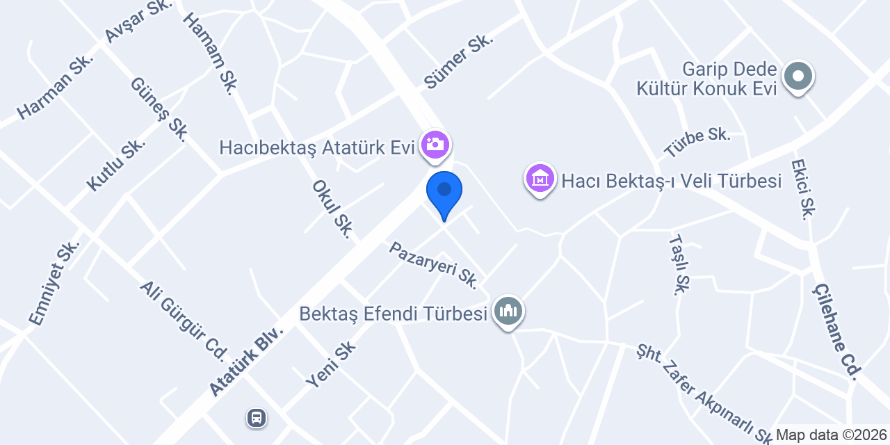 Hacı Bektaş Müzesi konumu