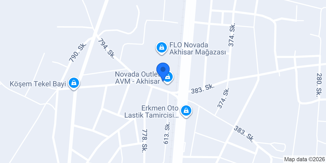 ebebek Manisa Akhisar Novada Outlet AVM konumu